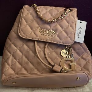 Pink guess backpack/shoulder bag